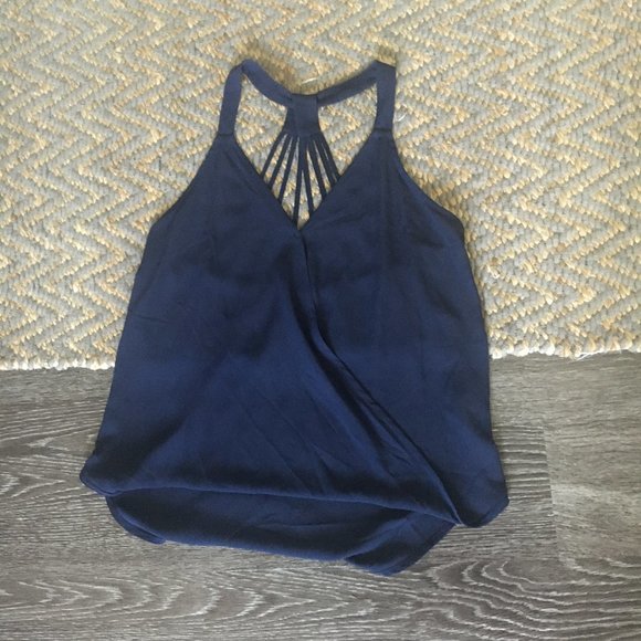 Lily White | Navy Blue Tank Top (M) - Picture 1 of 4